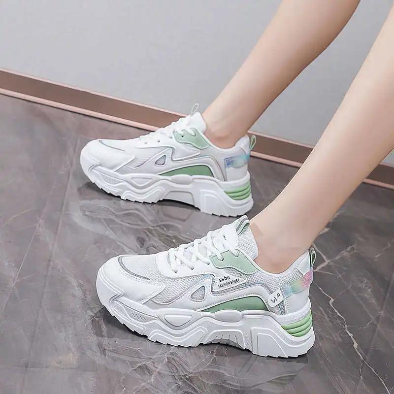 White Round Tip Basketball Woman Casual Luxury Brand Shoes For Women Spring Autumn Sneakers Sports Designer Bascket