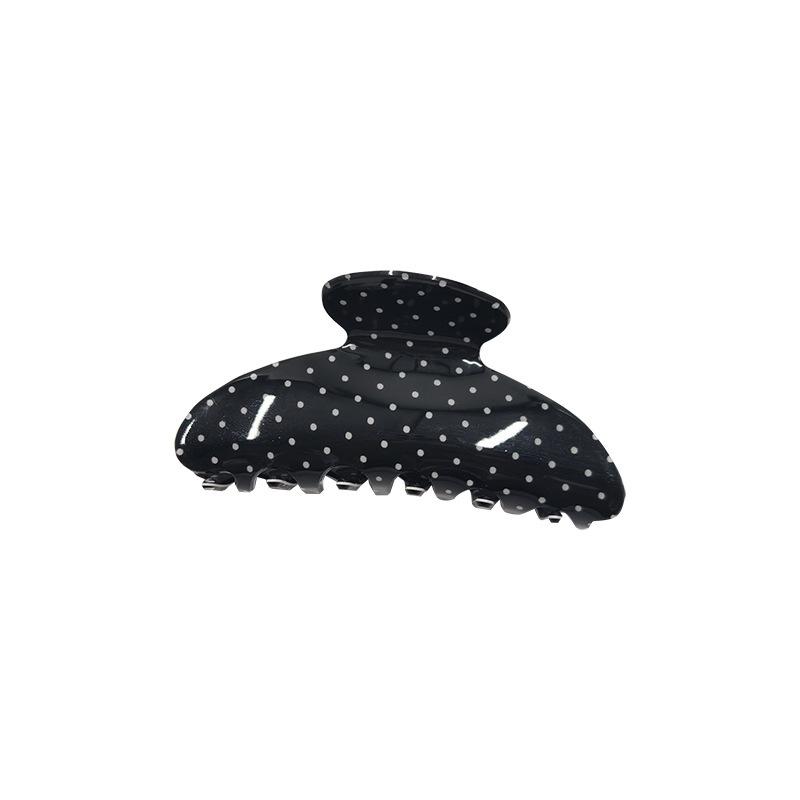 

Креативна французька шпилька для волосся в горошок - Велика проста жіноча прикраса для голови чорний