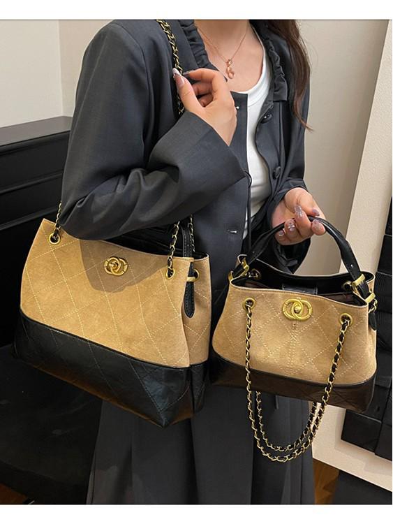 Europäische & Amerikanische Retro Matte Argyle Kette Tragetasche – Duftstil Crossbody für Damen, 2025 Edition