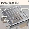 Nowoczesny nablatowy organizer na noże kuchenne i przybory