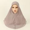 Women Amira Hijabs Instant Hijab Scarf Shaw Khimar Lace Turban Modest Muslim Prayer Hijab Arabic Jilbab Femme Musulman