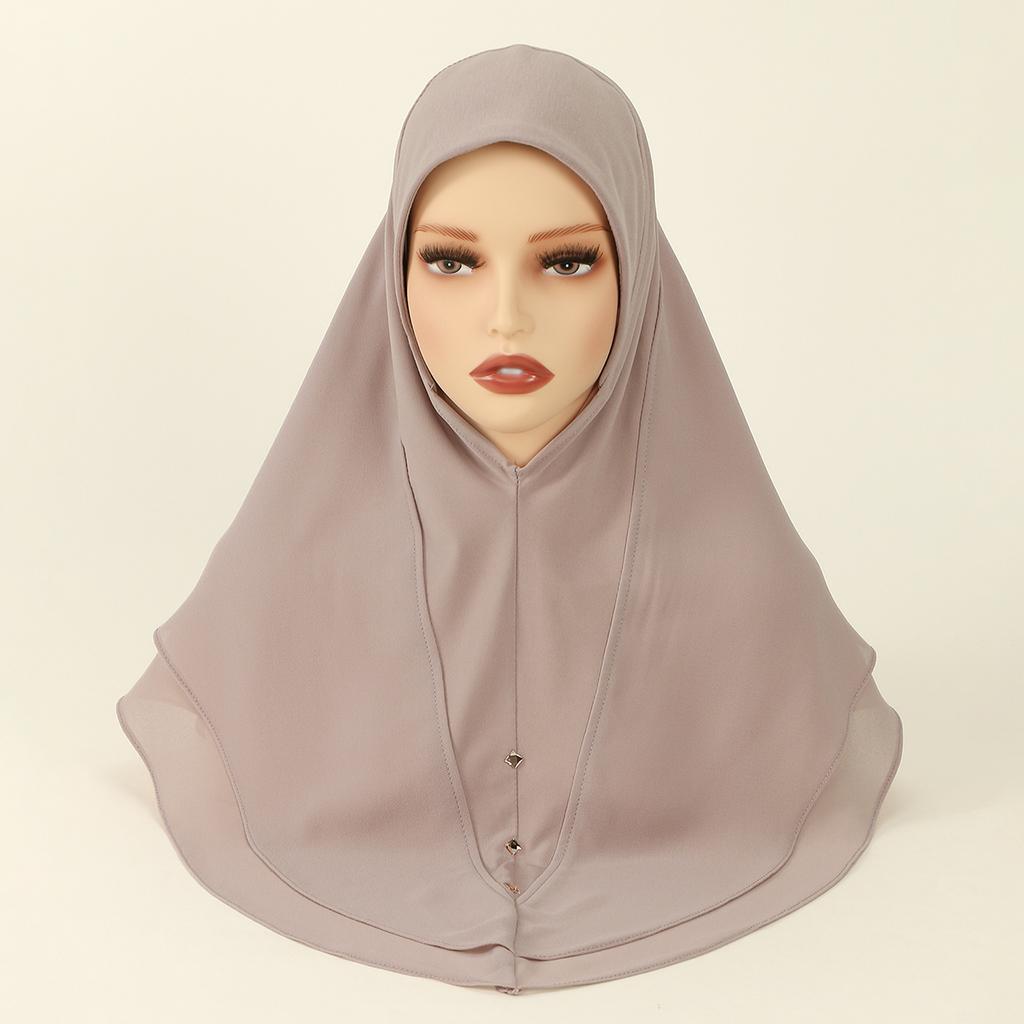 Women Amira Hijabs Instant Hijab Scarf Shaw Khimar Lace Turban Modest Muslim Prayer Hijab Arabic Jilbab Femme Musulman
