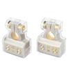 2 Pcs Battery Terminal Connectors 0 2 4 6 8AWG with Shims Protector Cover for Cars Caravans RVs Trucks Pickups