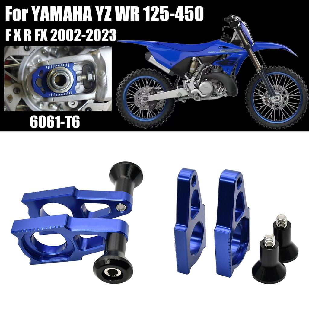 Motorcycle CNC Rear Adjuster Block Chain For Yamaha YZ125 YZ250 YZ250F YZ450F YZ125X YZ250X YZ250FX YZ450FX WR250F WR450F YZ WR