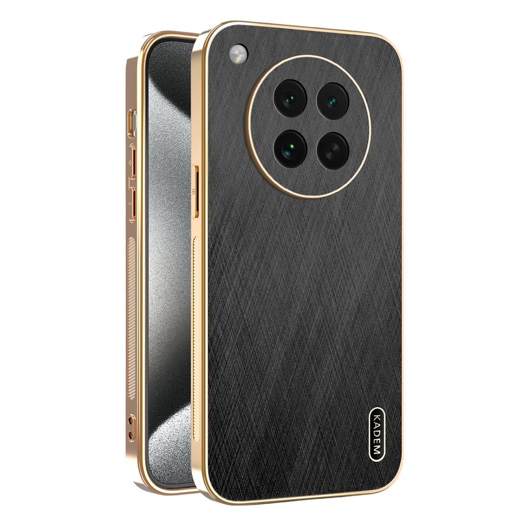 KADEM For Oppo Find X8s 5G Case Electroplating Silk Texture PU+TPU Phone Back Cover