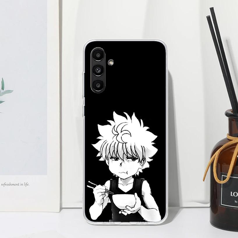 Black White Hunter HXH Phone Case For Samsung Galaxy A17 A37 A57 A16 A26 A36 A56 A15 A25 A35 A55 A14 A24 A34 A54 A13 A23 A33 A53