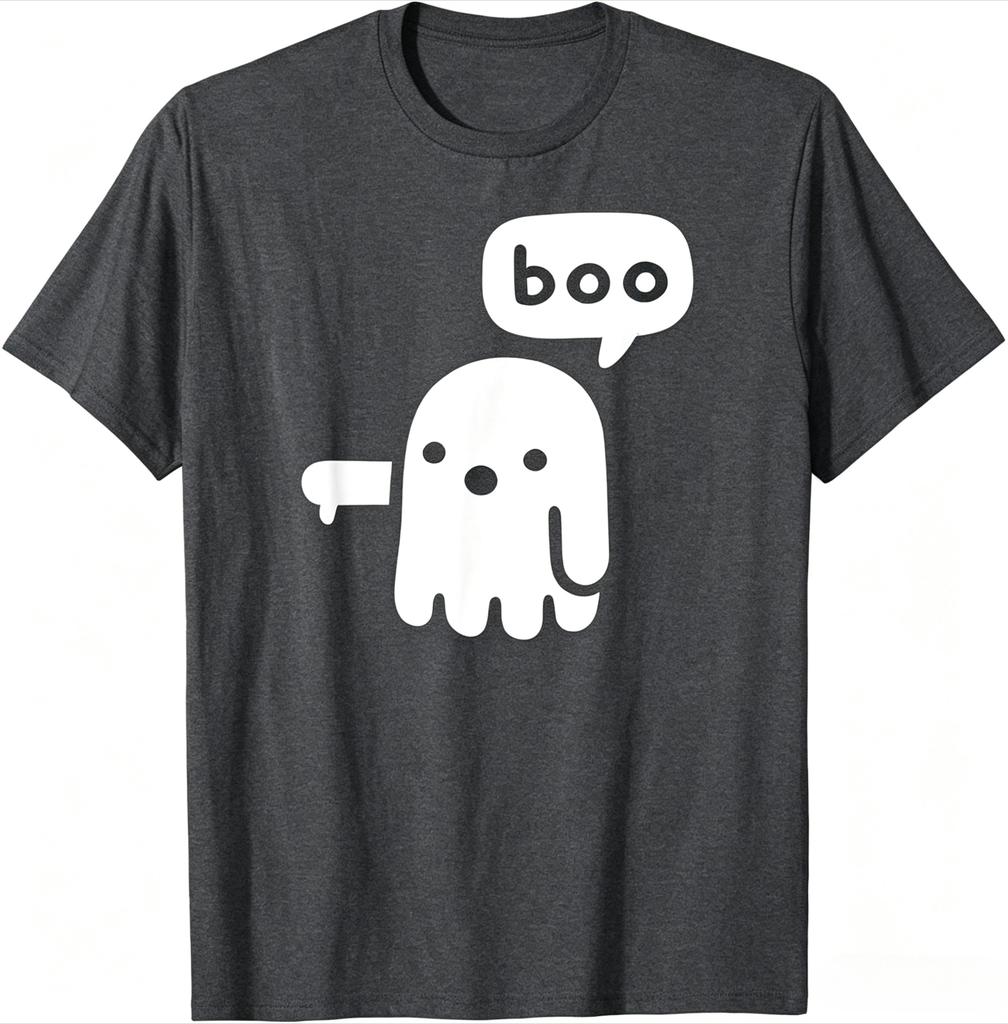 Fantôme d'Approbation Chunky Rigolo Boo Halloween T-shirt Classique Unisexe Vêtements T-shirt Unisexe Haute Qualité Streetwear Y2k