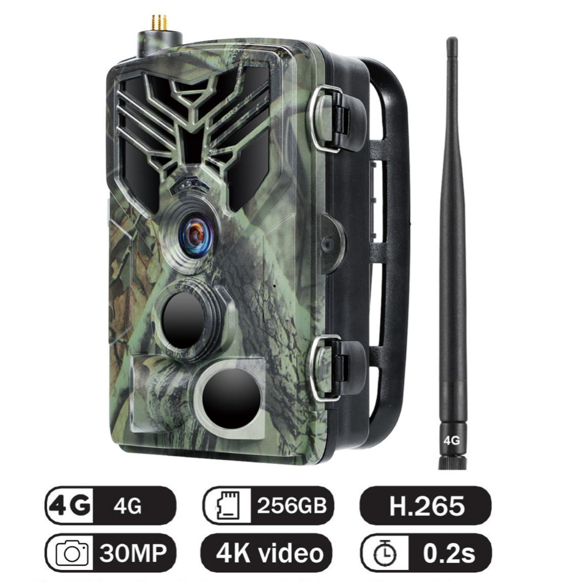 

4k Live Broadcast Trail Camera Cloud Service App 4g Hunting Cameras Wireless Cellular Mobile 30mp Камери нічного бачення Hc810pro EU Version