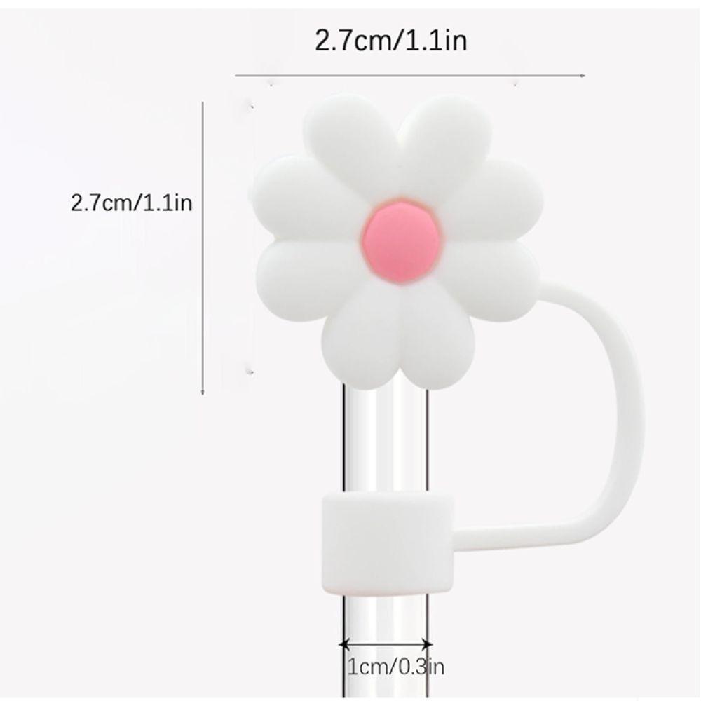 5/6 ks Růžové krytky na brčka Roztomilé prachotěsné zátky Kreativní sada zátěžek proti rozlití