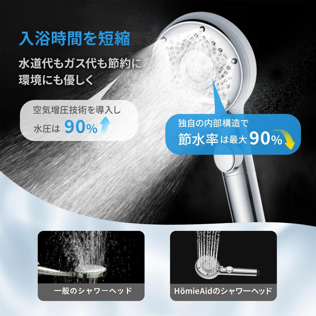 Blasendusche Wasserchlor Feuchtigkeitsspendend für Haare und Reinigend Kopfhaut-Spa-Duschkopf mit 6 Handbrausen Wassersperre und temporärer Stopp Hohe Wasserporen