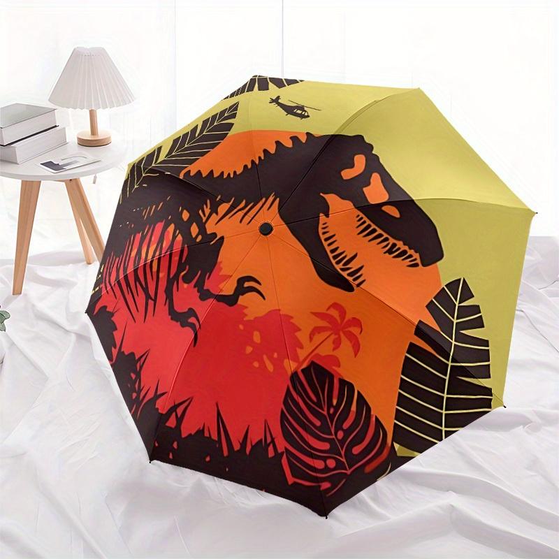 1pc Dino Jurassic Windproof Automatic Umbrella, Lightweight for Women/Men, Perfect Christmas Gift a0811229