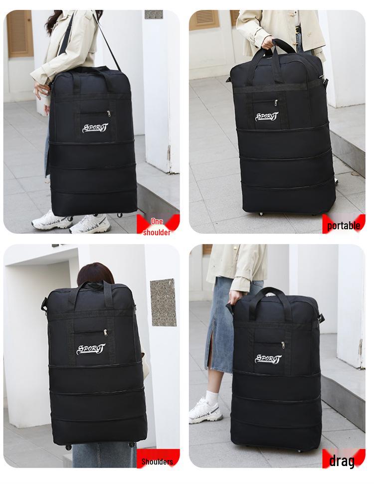 Universal Expandable Wheeled Luggage: Extra-Large Capacity Travel & Study Abroad Bag