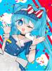 First Cause Heavy Bass Hypnotist Blue Striped Maid Outfit Halloween Costume