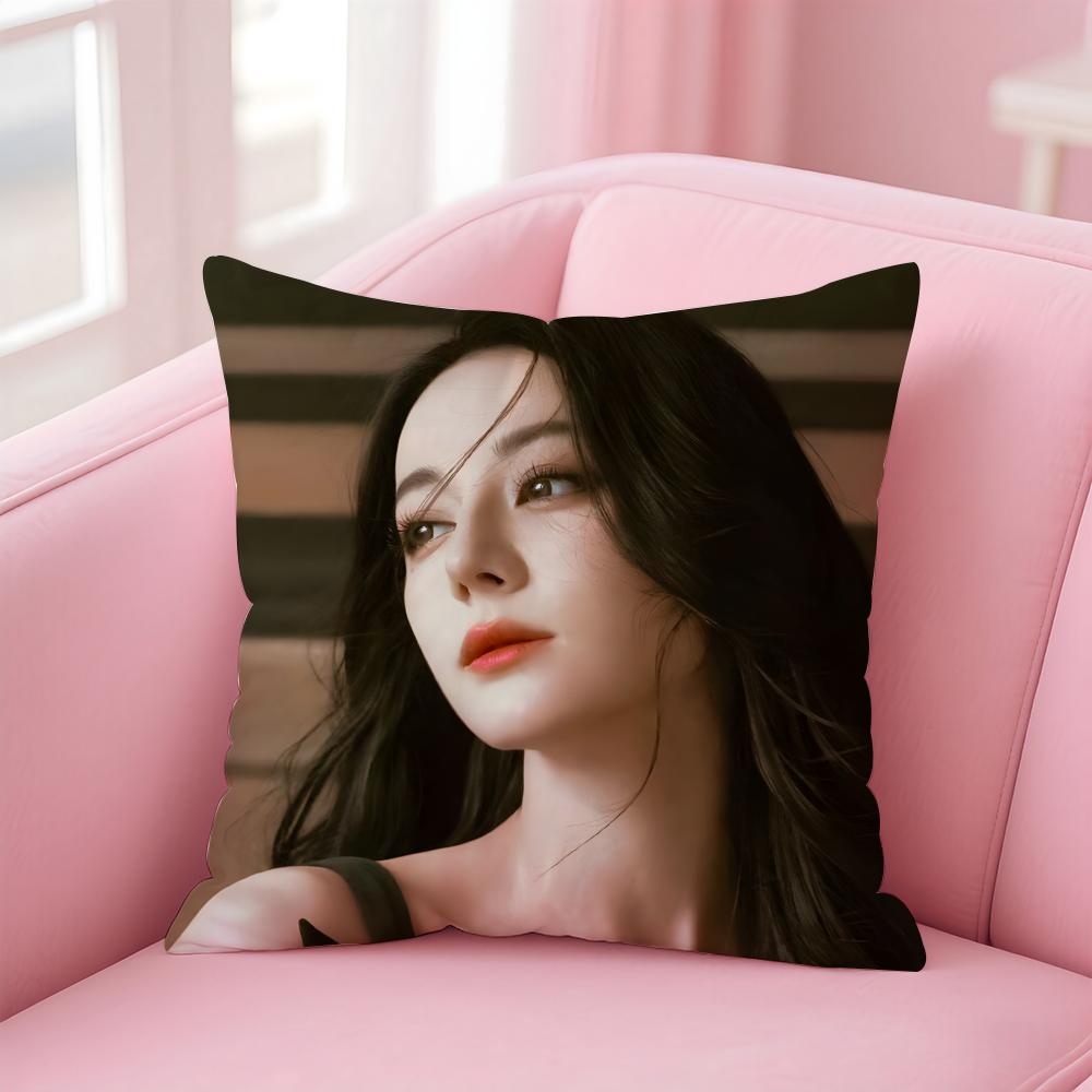 Popular fashion Elegant Chinese DDilraba Dilmurat Cushion Cover Pillow Case Soft Friendly Fabric Concealed Zipper