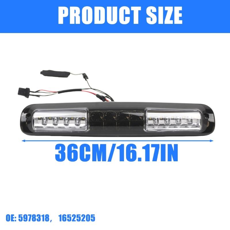 LED Third Tail Stop Light 3rd Brake Light 5978318 16525205 for 1999-2007 Center Rear Roof Light Third Light