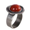 XIYANIK Ethnic Style Thai Silver Southern Red Adjustable Rings For Men Women Retro Fashion New Jewelry Gift Party Anillos