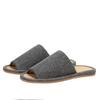 KUROO Bamboo Indoor Outer and Sizes Slippers, Cool, Non-Steamy, Quiet, Wear, Spring/Summer, Stitching, Gray, Women's Men's, 22.5cm-29.0cm