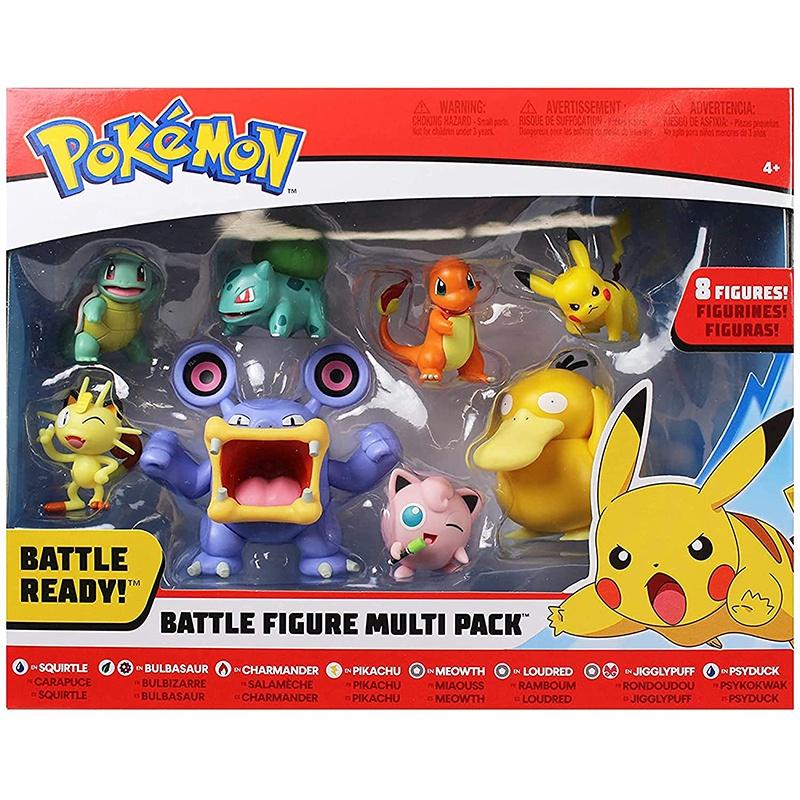 

Набор из 8 фигурок Pokemon Battle Пикачу, Чармандер, Мяут, Лаудред, Джиглипафф Игрушка Подарочный набор