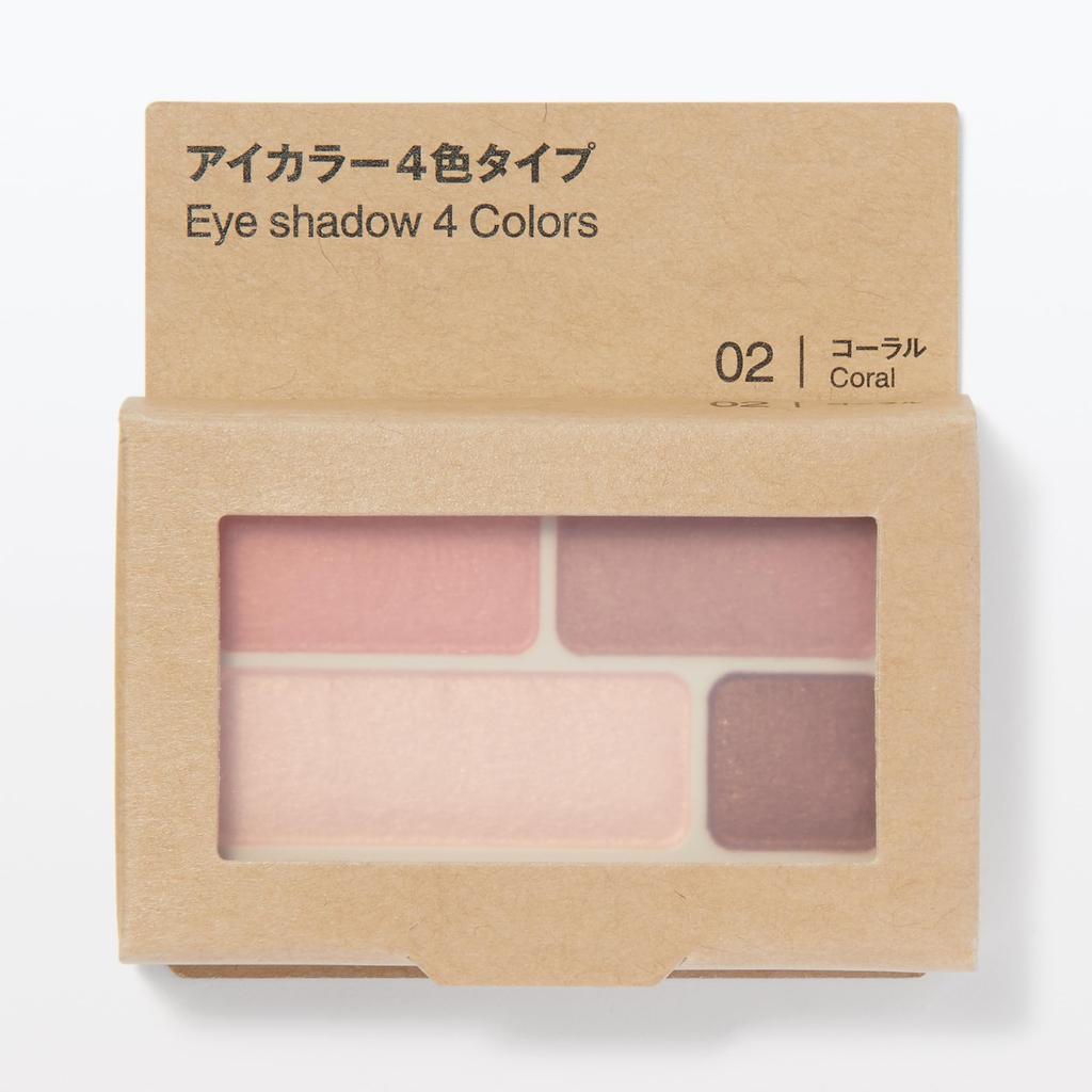 MUJI Eye Color Type Coral OAP58A4S 4-Color 4.5g