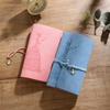 Vintage Stock Notebook Customizable Tied Tri-Fold Notepad Student Notebook Travel Card Cover Stamping Book Origin China