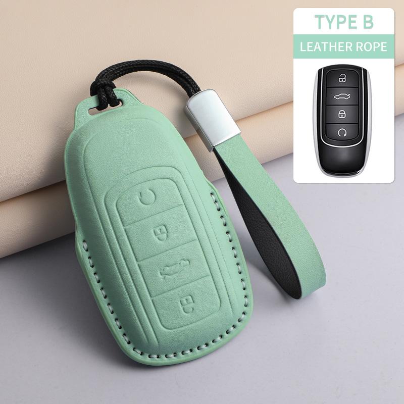For Chery Tiggo 5 7 8 Tiggo 8 3x Arrizo 5 6 Pro Gx 5x EQ7 Jaecoo J7 7 J8 Omoda 5 C5 PU Car Keychain Shell Holder Car Accessories
