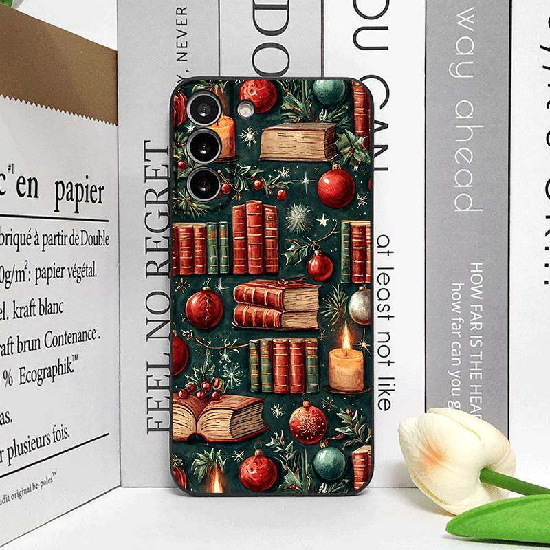 

Christmas Decorations Bookshelf Book Print Phone Case for OnePlus 13 12 13R 11 10 9 8 Pro Nord 4 N100 N20 CE3 ACE2 ACE3 5G Cover OnePlus 8 Pro
