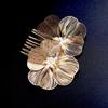 Romance Wedding Hair Accessory 3D Flower Hair Comb Baroque Design Hairpin For Bride Photography Formal Event