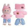 For Labubu Doll Clothing Cute Sweater Set 17cm Clothing Shoes Doll DIY Accessories Training Sitting Party Games Toys Gifts