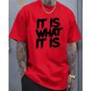 Men's Anime Print T-Shirt - Anime Character Print Crew Neck Short Sleeve Shirt, Machine Washable, Suitable for Anime Apparel and Party Outfits