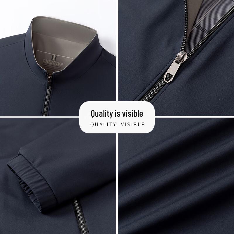 TUCANO Men's Classic Stand Collar Business Casual Jacket