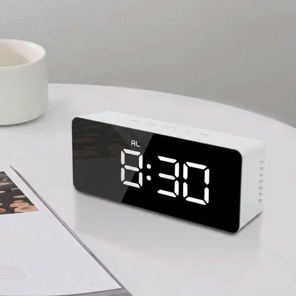 Smart Digital Alarm Clock Night Light Mirror Clock Fashion LED Electronic Clock Kids