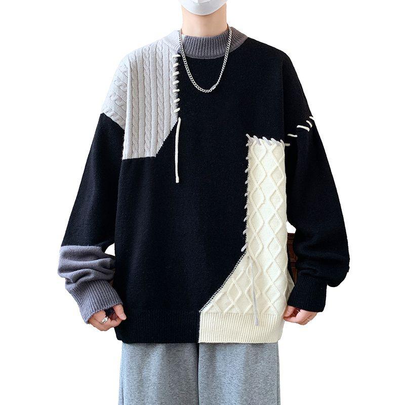 Men's Autumn/Winter Casual Round Neck Loose Knitted Sweater