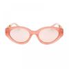 Moschino Sunglasses Cat Eye Full Rim  Pink Frame And Pink Silver Mirror Lens Mos160 S035j2s Pink