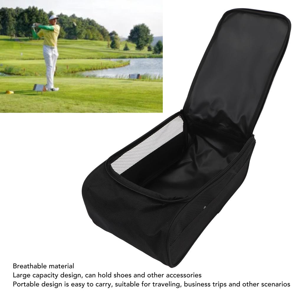 Golf Shoes Bag Portable Ample Space Breathable Easy To Clean Sports Shoe Storage Bag for Travel Outdoor