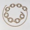 Women's Little Flavor Waist Chain Internet Celebrity Accessories Women's Metal Chain with Skirt Dress Sweater Decoration Women's Belt