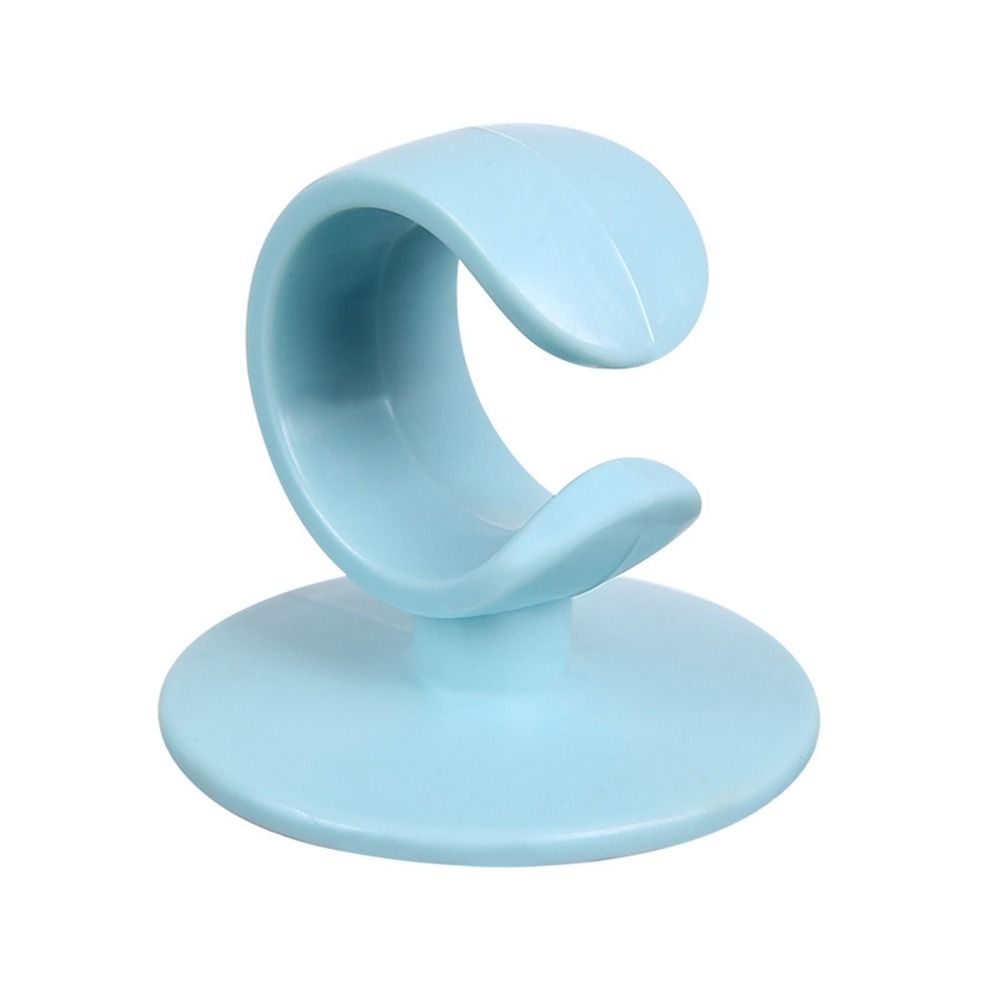 

Wall Adhesive Plug Storage Holder Plastic Cord Storage Rack Multifunctional Plug Hook Bathroom синий