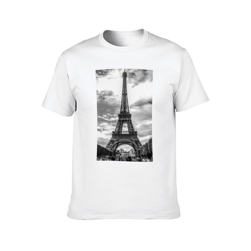 Eiffel Tower 10 T-Shirt cotton t shirts man 100% t shirts for man cotton T-Shirt