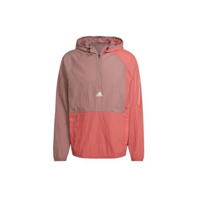 Colorblock Sport Fitness Kapuzenjacke Herren Oberbekleidung Rosa HZ9708