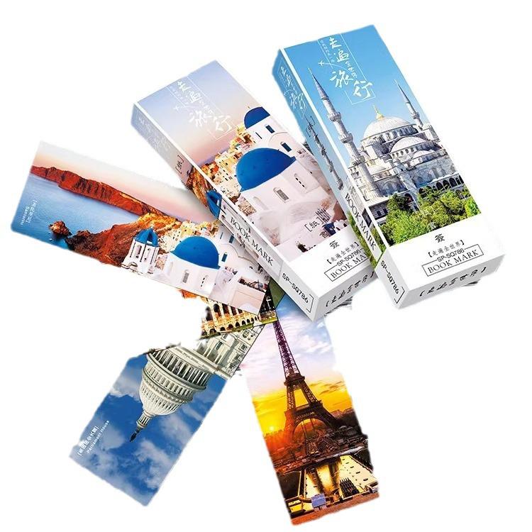 32 World Travel Bookmarks: London, Sydney, Eiffel Tower, Berlin, Pisa, Santorini