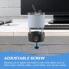Desk Cup Holder Clamp W/Desk Hook,Large Anti-Spill Cup Holder Clamp, Easy to tall Table Cup Holder,Desk Drink Bottle Holder for Coffee Mups,Water