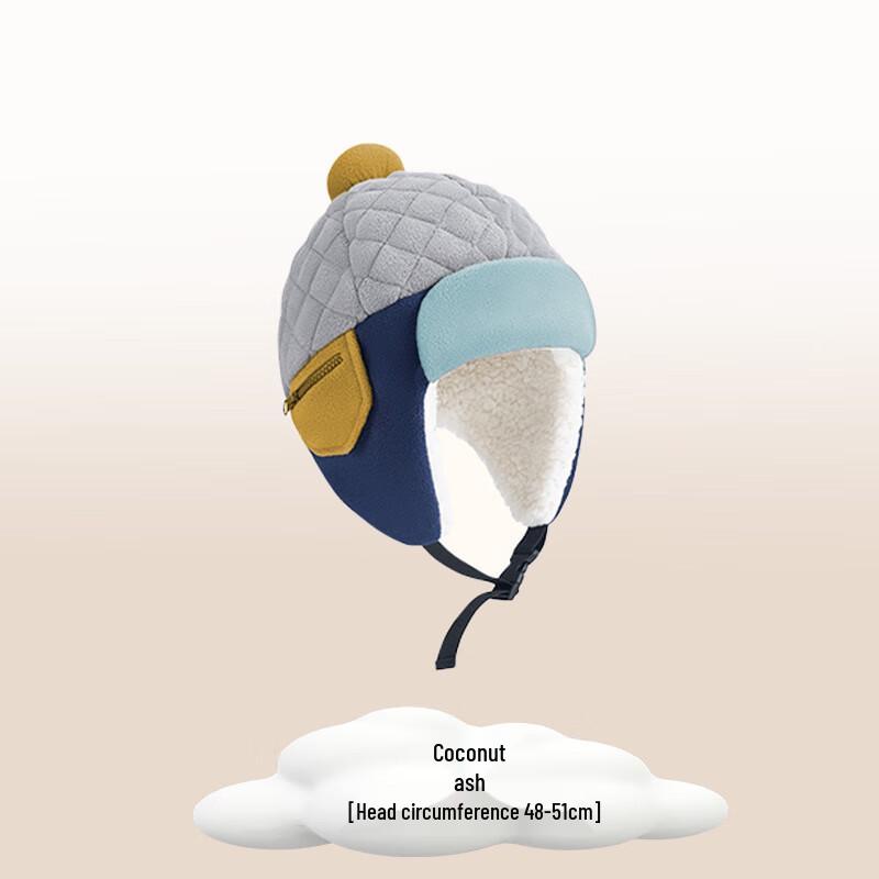 

Kids Winter Lamb Wool Trapper Hat with Earflaps