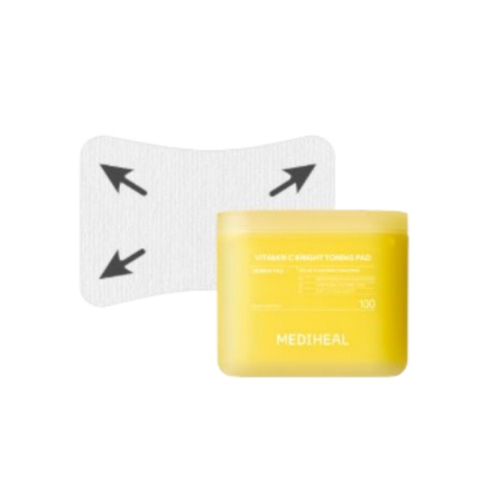 MEDIHEAL Vitamin C Dark Spot Toning Derma Toner Pads Brightening Care 200 Pads