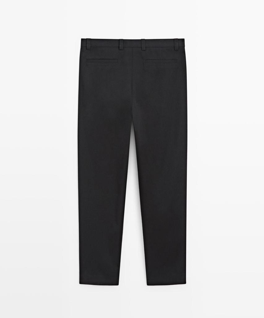 Masimodutti Cotton Pintuck Pants