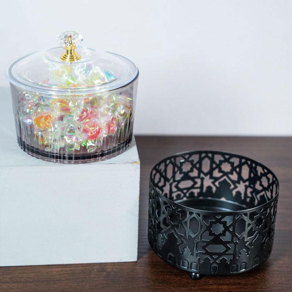 Eid Mubarak Dessert Tray Nuts Serving Tray Home Decor Ramadan Dinner Plate Eid Tableware Candy Plate for Muslim Party Festival