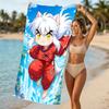 Beach Towel with Inuyasha Pattern - soft,absorbent,machine washable Lightweight&Modern,swimming,Travel Essentials