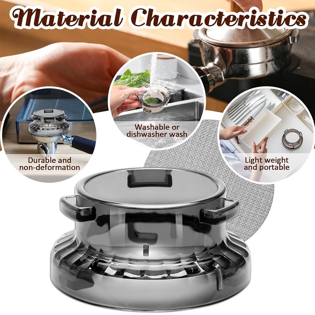 54mm Espresso Dosing Funnel Puck Screen Set for Breville Barista Portafilters, Compatible Breville 8series Barista and Bambino