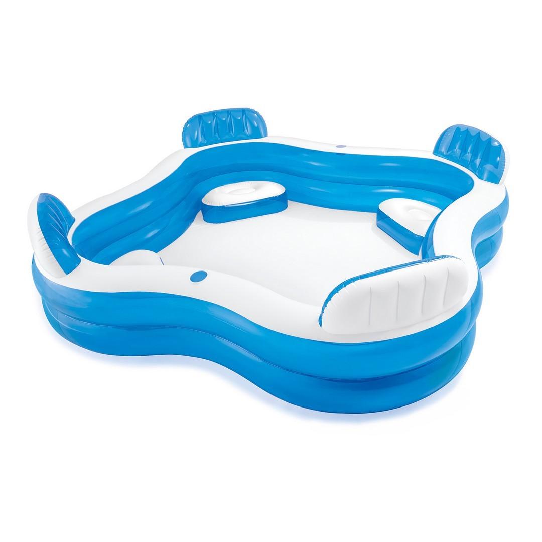 Piscina gonfiabile con sedili 229 x 229 x 66 cm INTEX 56475