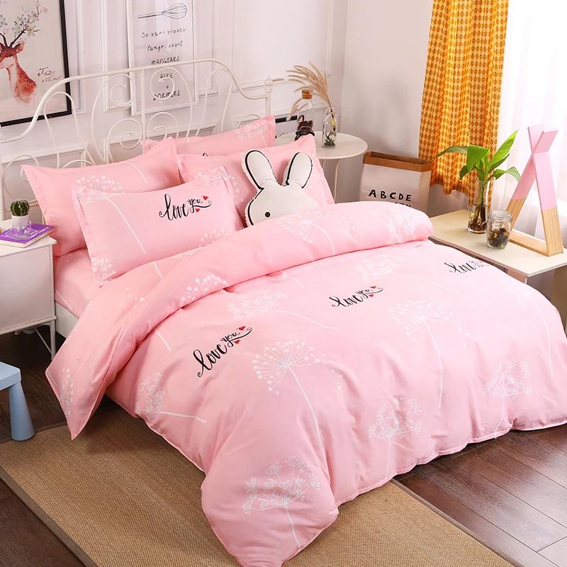 Single Duvet Cover Printed Red Quilt Cover Thickened Plant-cashmere Cartoon Multicolored Bed Cover 220x240 Double Bedding