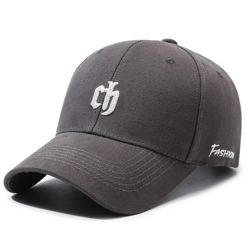Весенне-осенняя мужская бейсболка, женская уличная шляпа от солнца с вышитыми буквами, летняя панамская кепка с хвостиком, шляпы с козырьком серый