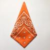 Trifong bandana orange 100% cotton handkerchief paisley pattern adult stylish cotton cashew pattern bandana men's women's unisex 55cm x 55cm KC-D